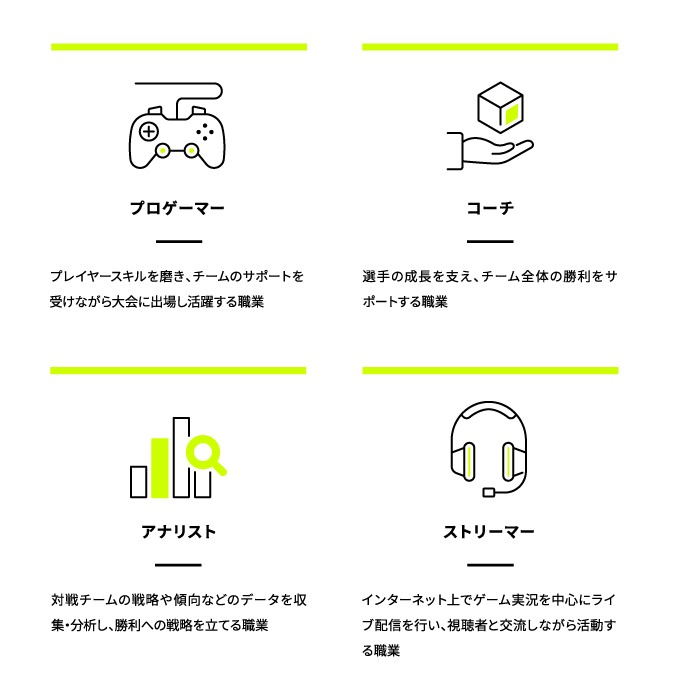 目指せる職業01